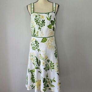 Ann Taylor Loft Linen Blend Floral
Print A-Line Sundress Size 6